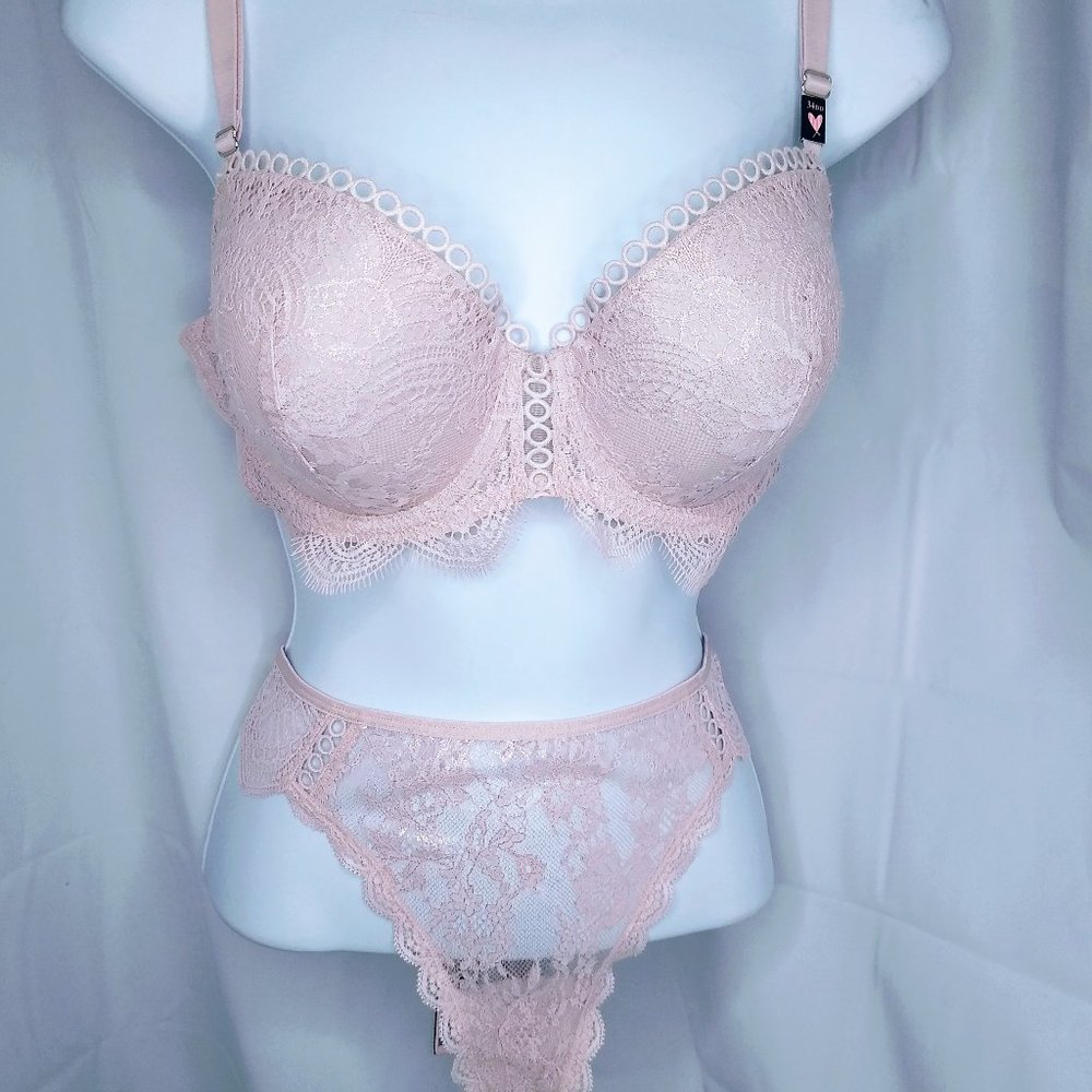 Victoria's Secret  Dream Angels  Bra Thong Set 34DD/Thong L/G